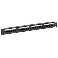 Патч-панель 19дюйм кат.6 1U неэкранированная UTP 24 порта RJ-45 Dual IDC TeraLINK PRO EKF TRP-PPNL-6UTP-1U24