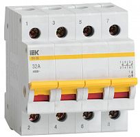 Выключатель нагрузки (мини-рубильник) 4п 32А ВН-32 KARAT IEK MNV10-4-032