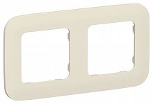 Рамка 2-м СП FLITE РУ-2-А-ФлСл сливочный IEK FI-M22-31-20-K86