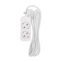 Удлинитель 2х3м с заземл. STANDARD 3х1кв.мм бел. Rexant 13-4004