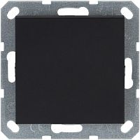 Кнопка звонка 1-кл. 10А IP20 механизм черн. матов. soft touch Jasmart G3010PB