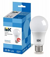 Лампа LED A80 шар 25Вт 230В 6500К E27 IEK LLE-A80-25-230-65-E27