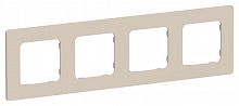 Рамка 4-м СП FLITE РУ-4-К-ФлЛ льняной IEK FI-M42-32-20-K88