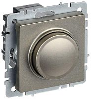 Светорегулятор СП BRITE пов-наж. 600Вт СС10-1-0-БрШ механизм шампань IEK BR-D20-0600-K37