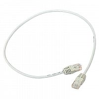 Патч-корд кат.5e (1Гбит/с) неэкранированный UTP оболочка PVC сер. (0.5м) TERACOM EKF TRC-5EUTP-PVC-05M-GY