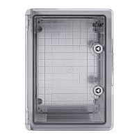 Корпус пластиковый ЩМПп 350х250х150 ABS УХЛ1 IP65 с прозр. дверцей и монтажной панелью Rexant 11-0411