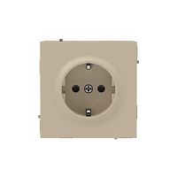 Розетка силовая KANT 2P+E защ. шторки ванильн. марципан DKC 7015003